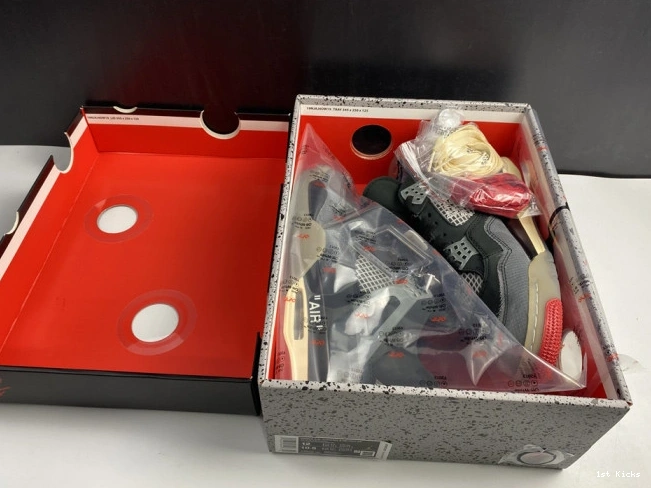 1st Kicks jordan x “bred” black 4 air 1719 red ofw SportInspired cv9388- 1119